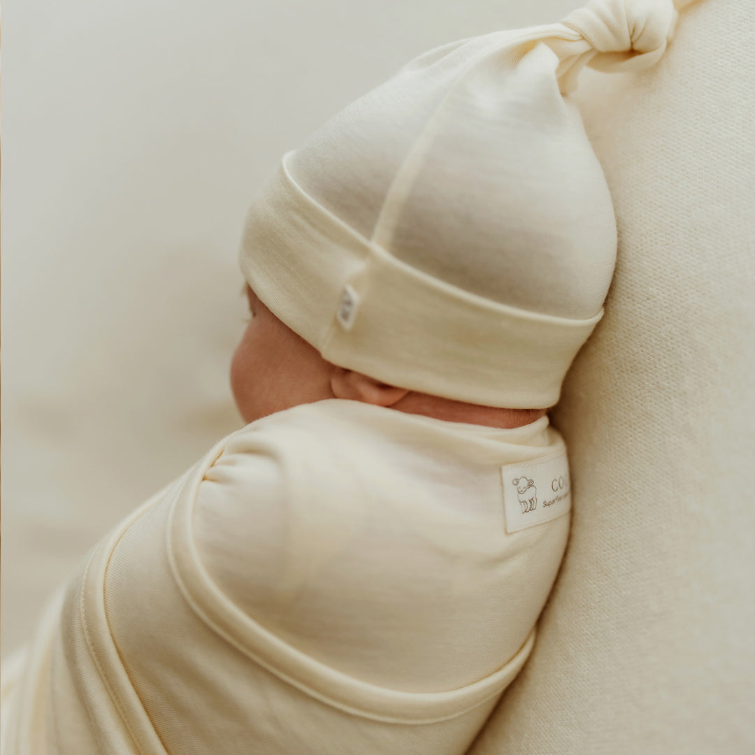 Merino Kids Cocooi Baby Wrap - Natural