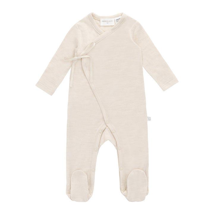 Merino Kids Merino Wrap Onepiece - Natural