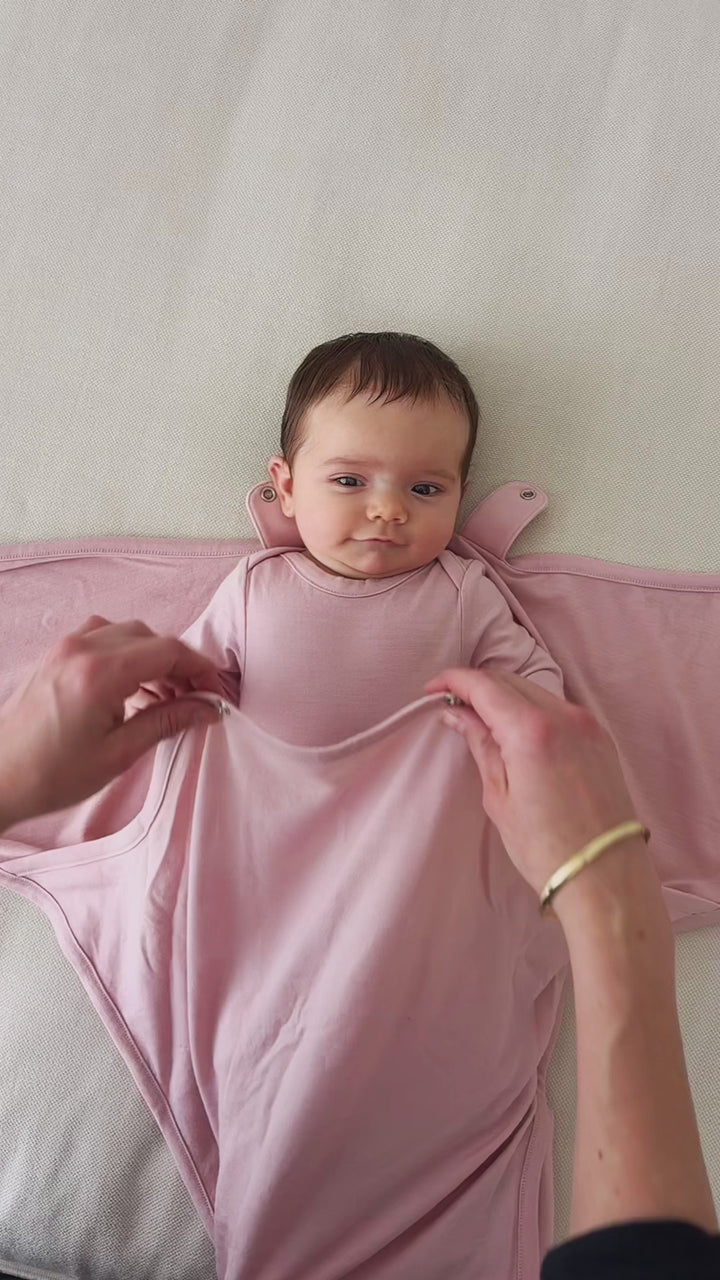 Merino Kids Cocooi Baby Wrap - Cloud Pink