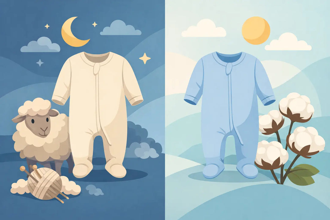 Merino vs Cotton Baby Sleepwear