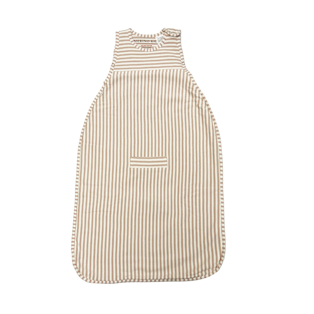 Merino Kids Go Go Sleeping Bag - Duvet Weight - Variegated Stripe Mauve