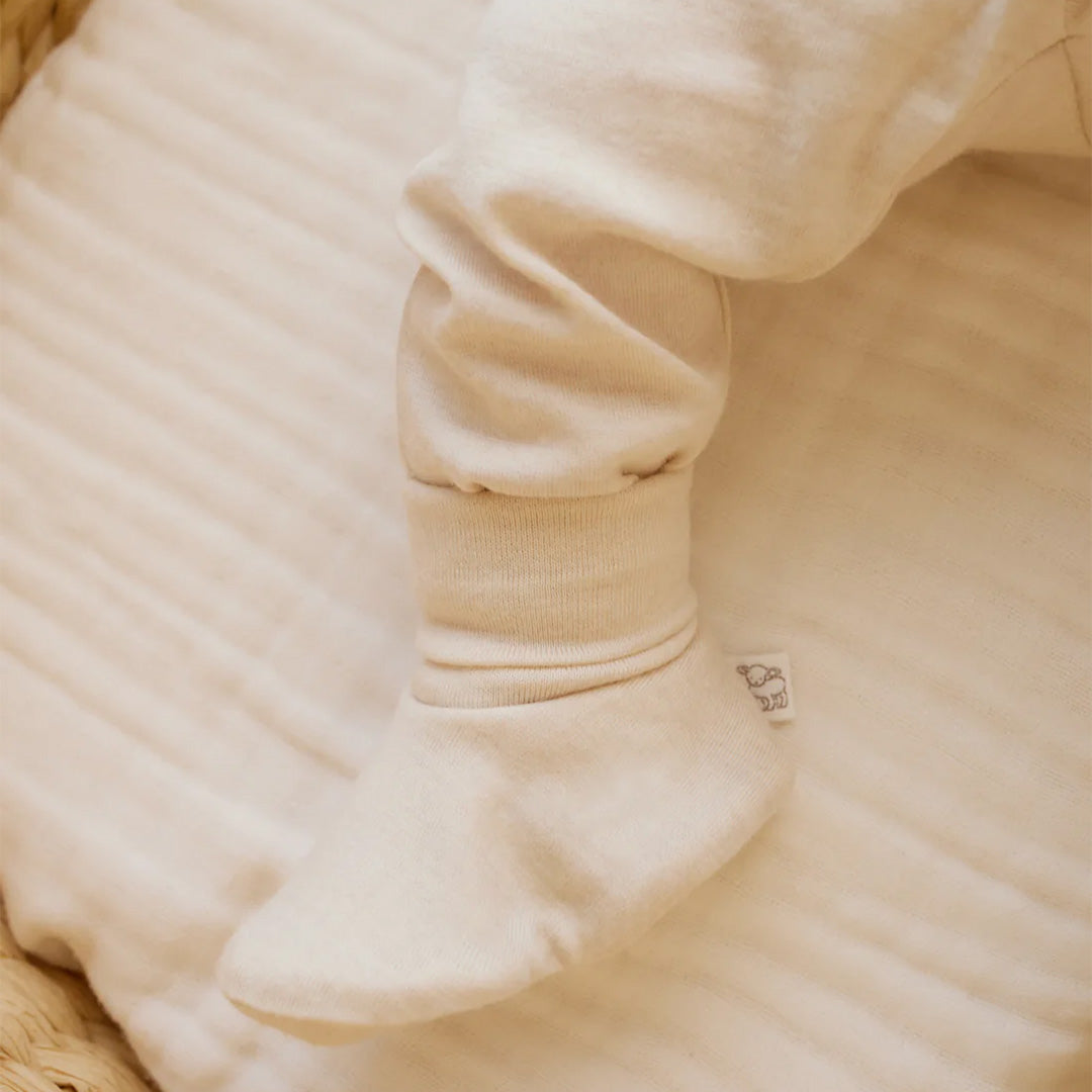 Merino Kids Booties - Natural