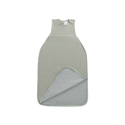 Saco de dormir Merino Kids Go Go - Para todas las estaciones - Rayas color oliva