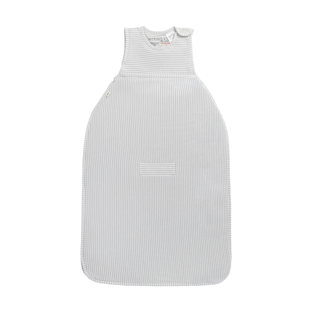 Merino Kids Go Go Sleeping Bag - All Seasons - Turtle Dove Stripe