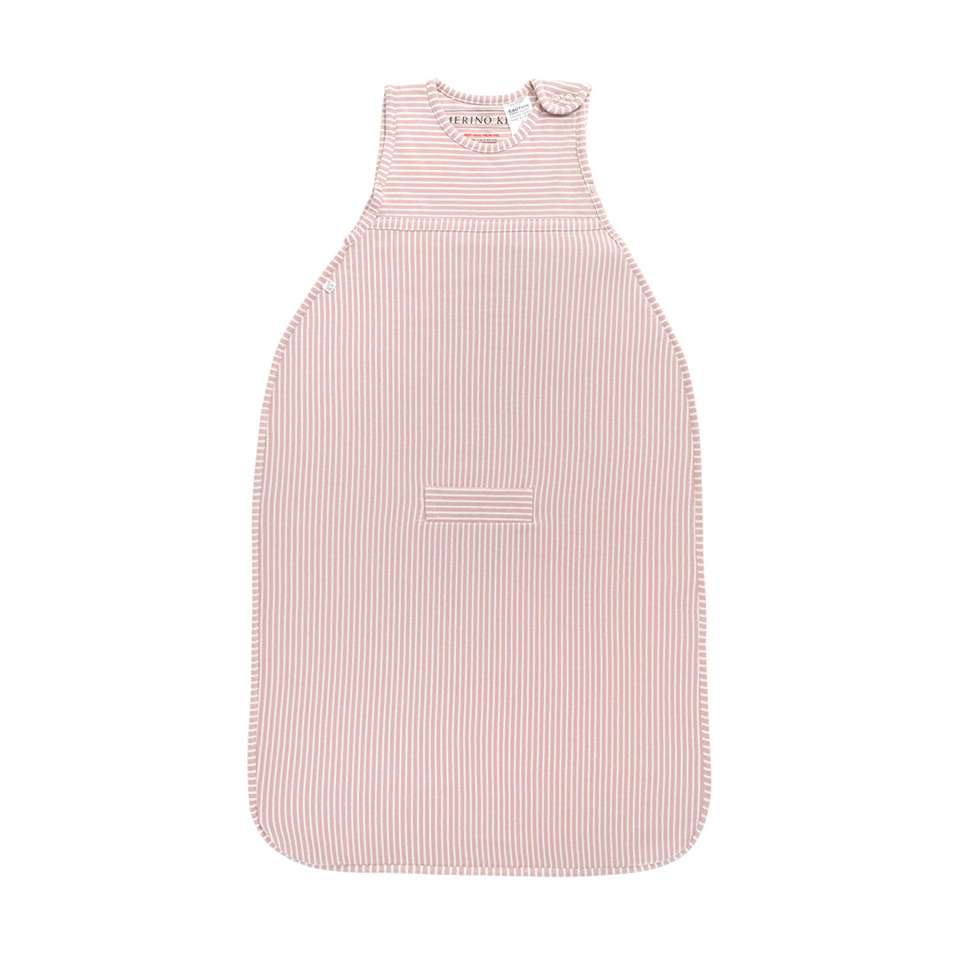 Merino Kids Go Go Sleeping Bag - All Seasons - Misty Rose Stripe