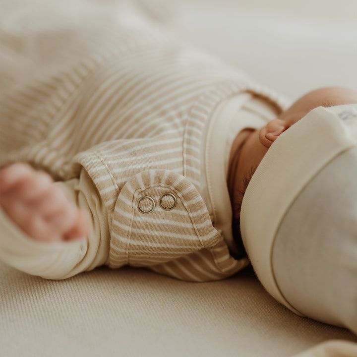 Merino Kids Go Go Sleeping Bag - All Seasons - Sandstone Stripe