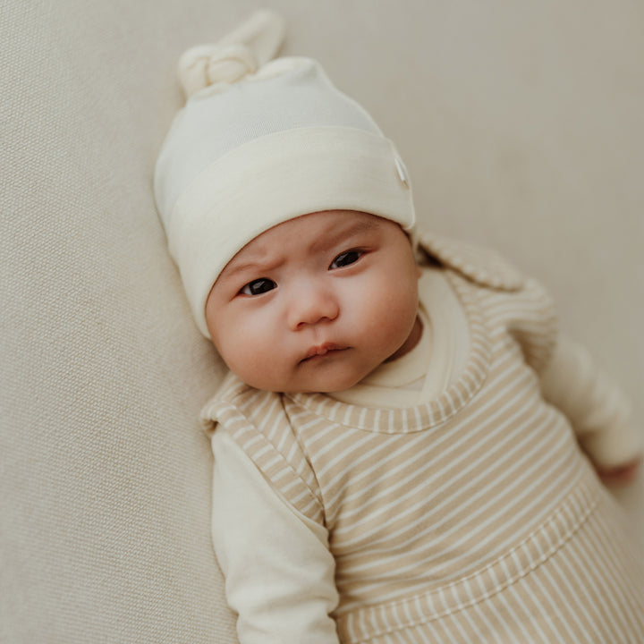 Merino Kids Go Go Sleeping Bag - All Seasons - Sandstone Stripe