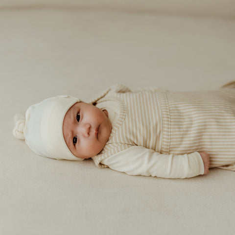Saco de dormir Merino Kids Go Go - Para todas las estaciones - Rayas color arena