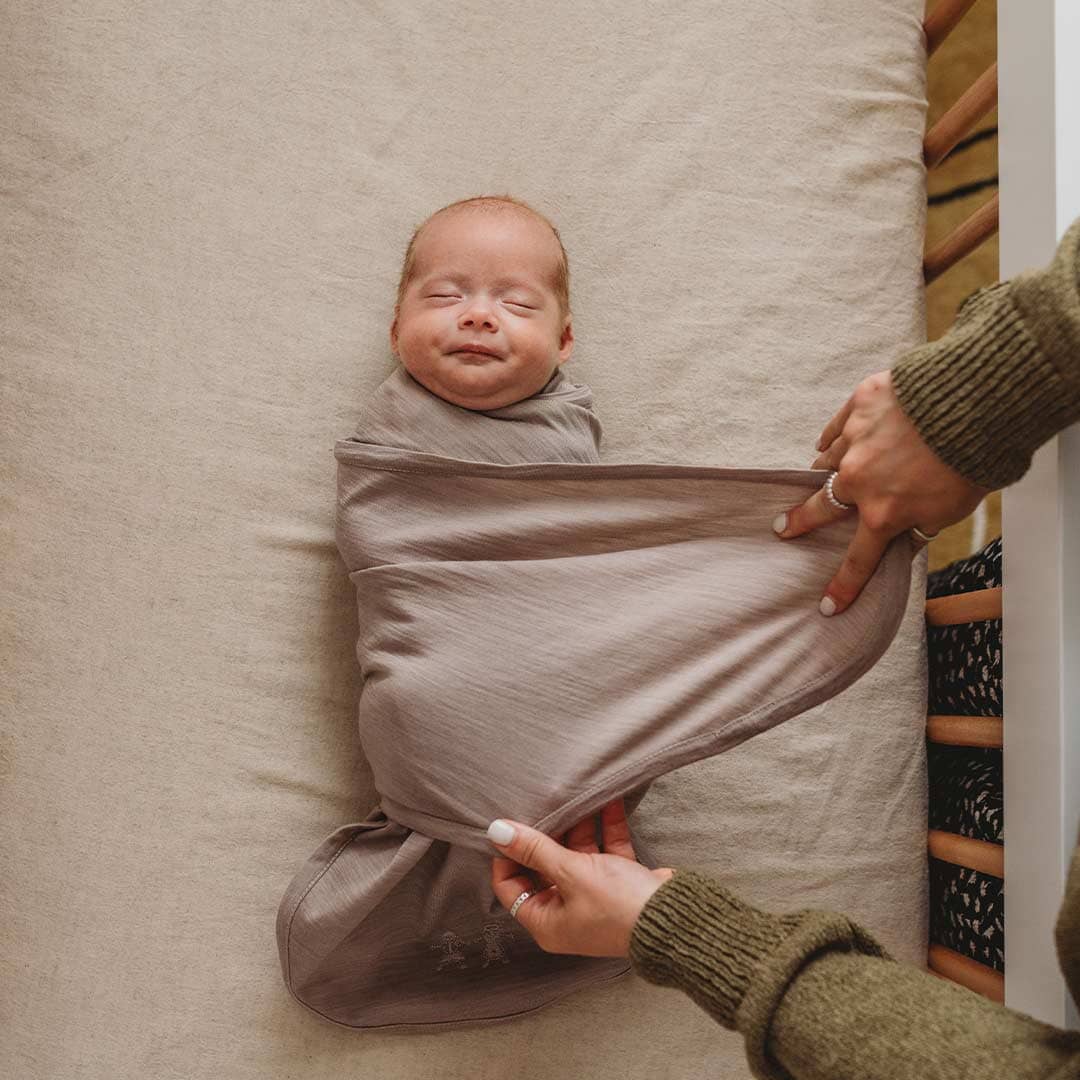 Merino Kids Cocooi Babywrap - Natural-Shaped Swaddles-Natural-0-3m | Merino Kids UK