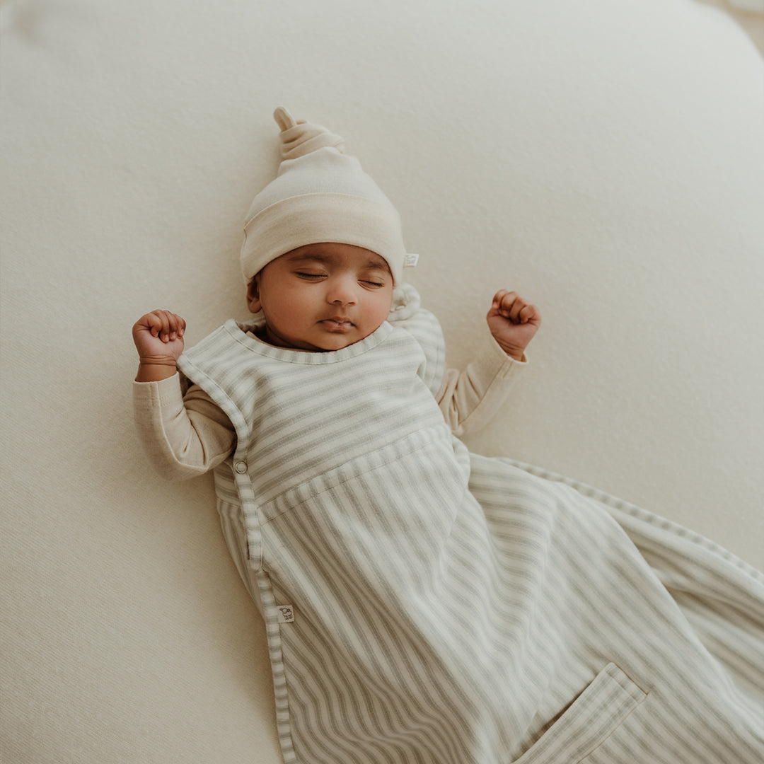 Merino Kids Go Go Sleeping Bag - Duvet Weight - Variegated Stripe Mist