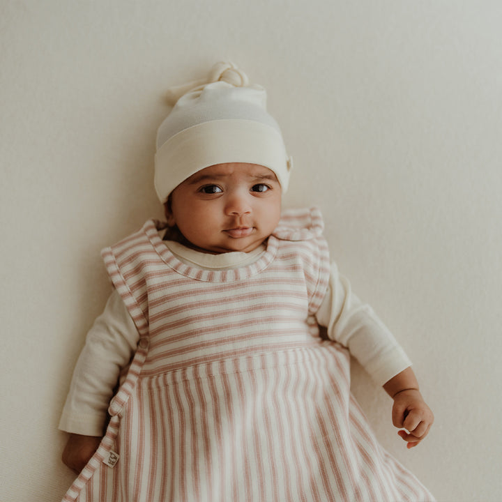 Merino Kids Go Go Sleeping Bag - Duvet Weight - Variegated Stripe Mauve