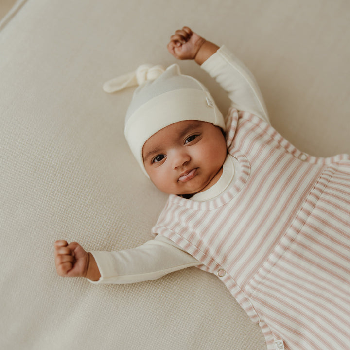 Merino Kids Go Go Sleeping Bag - Duvet Weight - Variegated Stripe Mauve