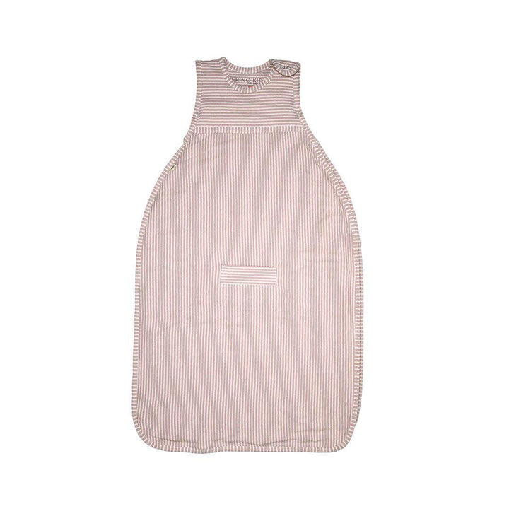 Merino Kids Go Go Sleeping Bag - Standard Weight - Misty Rose Stripe-Sleeping Bags-Misty Rose-3-24m | Merino Kids UK