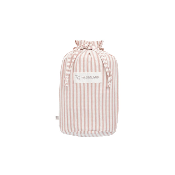 Merino Kids Go Go Sleeping Bag - Duvet Weight - Variegated Stripe Mauve