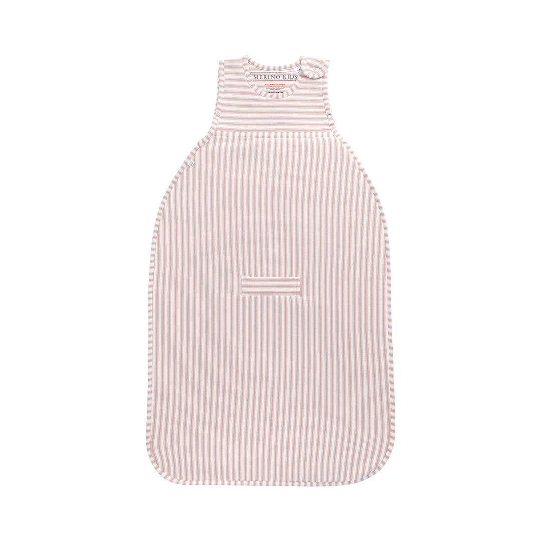 Merino Kids Go Go Sleeping Bag - Duvet Weight - Variegated Stripe Mauve