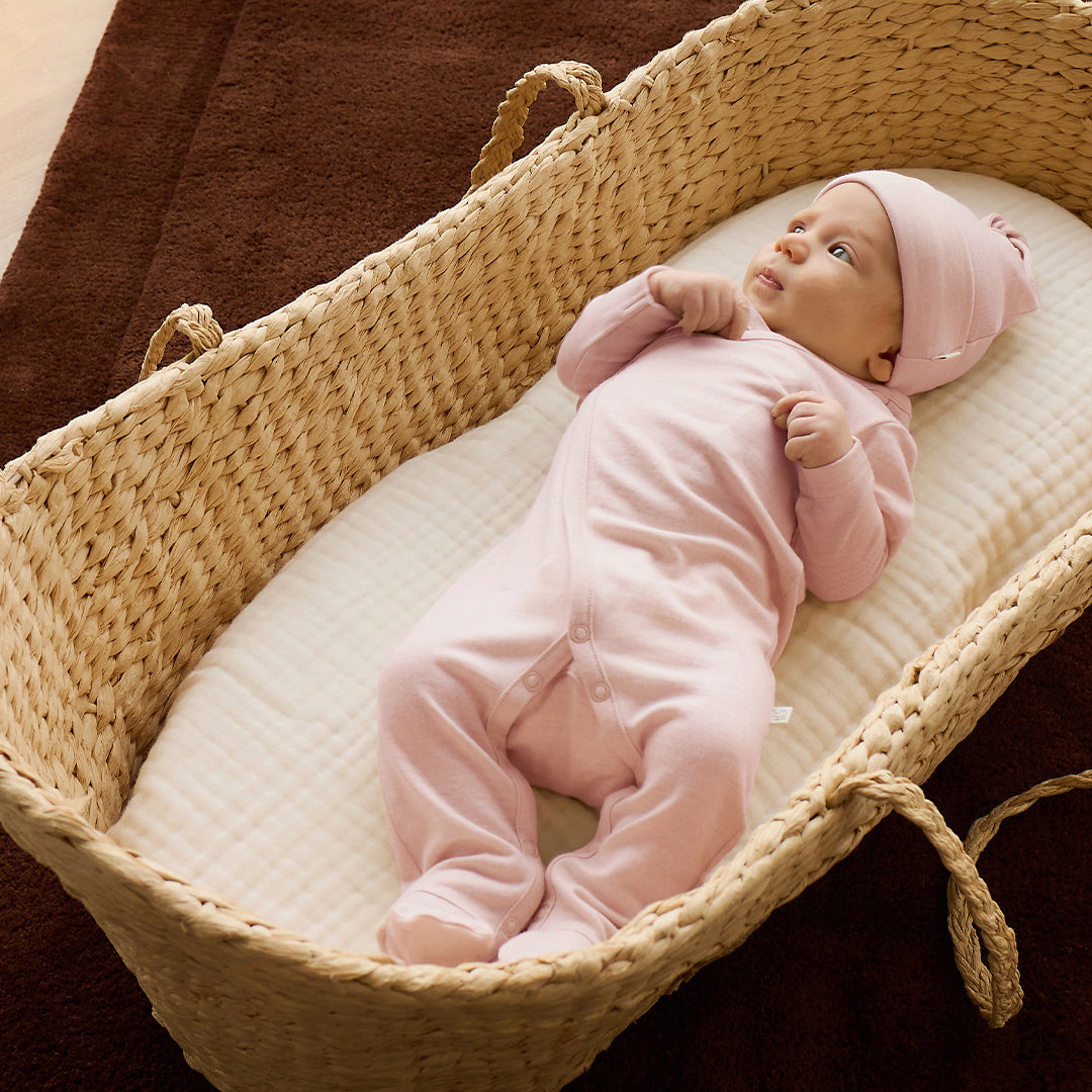 Merino Kids Merino Wrap Onepiece - Cloud Pink