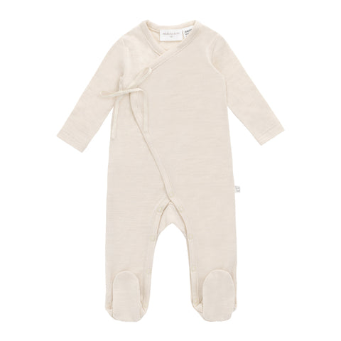 Merino Kids Merino Wrap Onepiece - Natural