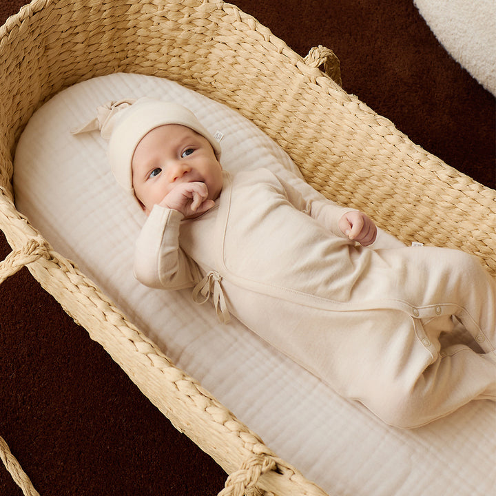 Merino Kids Merino Wrap Onepiece - Natural