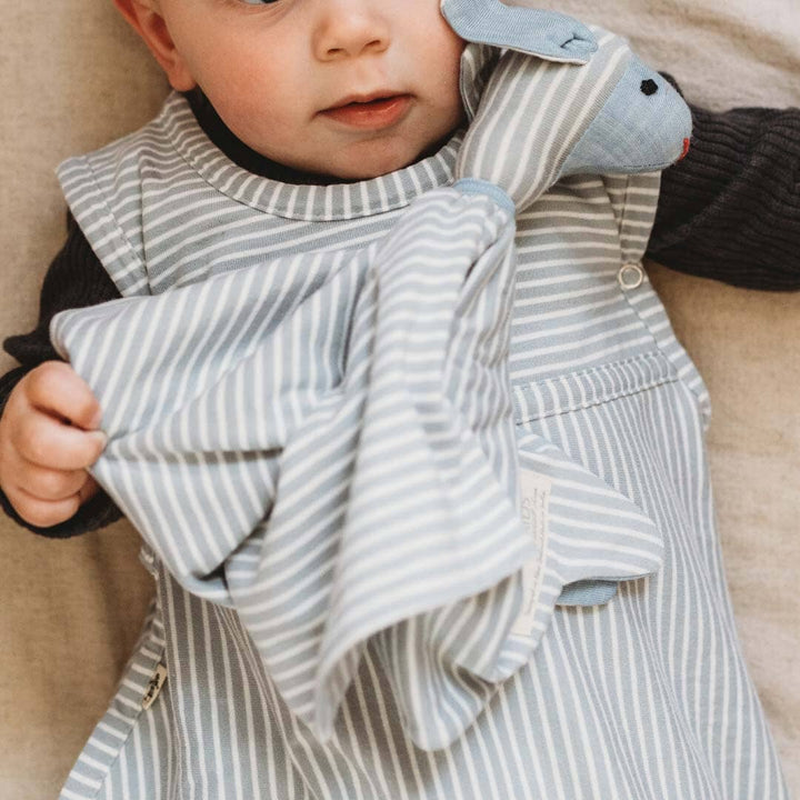 Merino Kids Snuggle Toy Comforter - Turtle Dove Stripe-Comforters-Turtle Dove- | Merino Kids UK